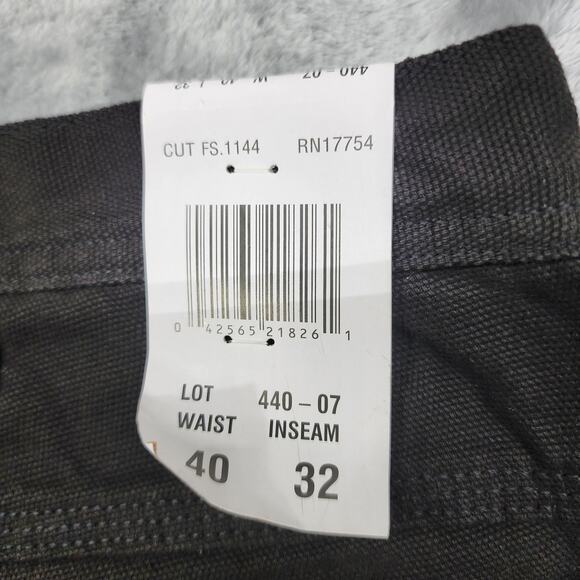 NEW Polar King by Key Pants Mens 40X32 Black Fleece Lined Shield Flex Relaxed - Picture 7 of 14